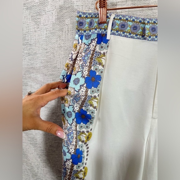 Hale Bob Omia twill printed high waisted pants - Picture 5 of 11